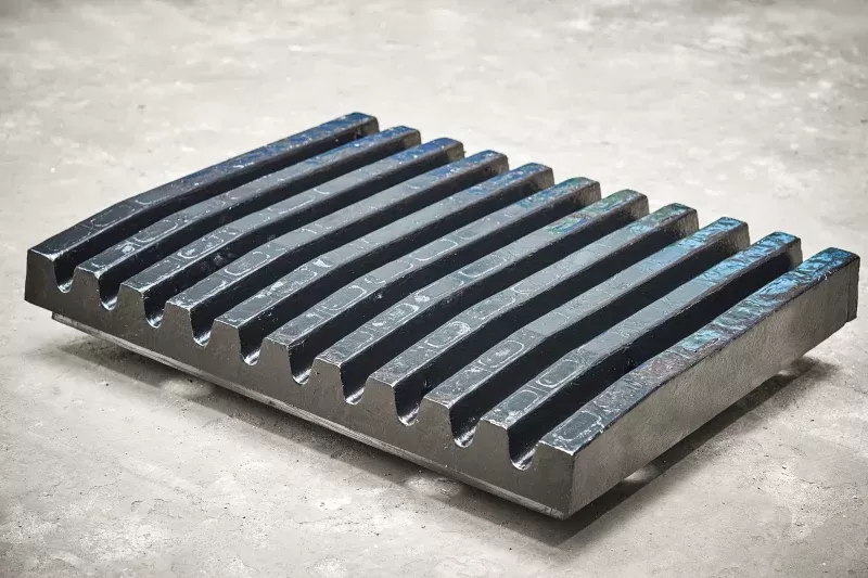 Inlaid High Chrome Cast Iron Jaw Crusher Tooth Plates
